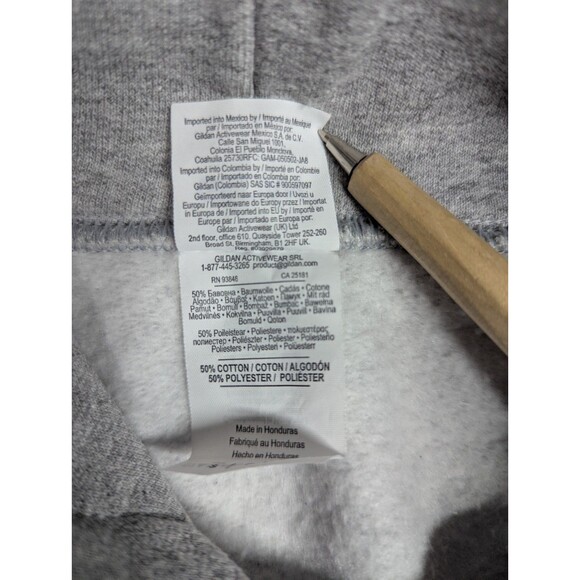 Gildan Mermaid Seashell Bra Gray Cropped Hoodie Size S - Picture 7 of 7